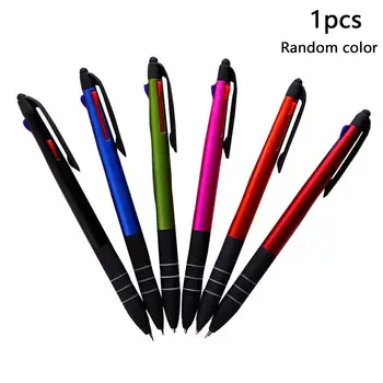 1/2 / 3шт Трехцветная шариковая ручка для печати, гибкая шариковая ручка, корейские канцелярские принадлежности, креативный подарок, креативные школьные принадлежности
