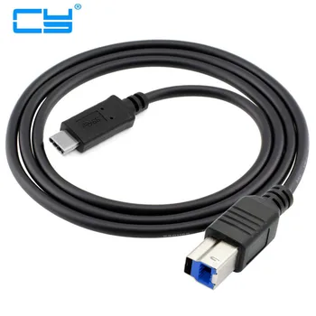 1 М Кабель USB Type C 3.1-3.0 B BM Для передачи данных Разъем USB C-USB 3.0 B для телефона USB C, принтера Mac Pro, сканера дисков