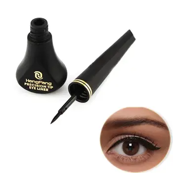 1 шт. Черный жидкий карандаш для подводки глаз, быстросохнущая гладкая ручка для подводки глаз, стойкие к размазыванию подводки для век, кисточка для улучшения зрения