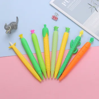 2 шт./упак. Креативный Детский автоматический карандаш в форме фрукта с рисунком растения 0,5 0,7 мм, механический карандаш, канцелярские принадлежности для студентов