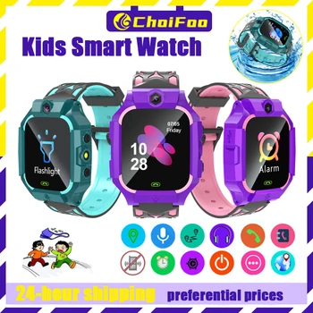 2023 Детские часы Вызовите детские Умные часы для детей GPS SOS Водонепроницаемые умные часы Отслеживание местоположения SIM-карты Детские часы