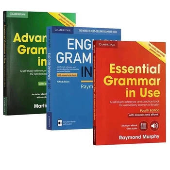 3 Книги Cambridge Essential Advanced English Grammar In Use Collection Books 5.0 Наборы книг На английском языке Книга Манги На английском