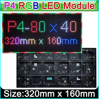 30 ШТ P4 Крытый Полноцветный светодиодный дисплей Модуль 320 мм x 160 мм 80 x 40 пикселей, SMD 3 в 1 RGB P4 Внутренняя светодиодная панель