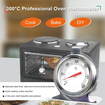 300 ° C Термометр для духовки из нержавеющей Стали, измеритель температуры бытовой выпечки, кухонные инструменты, Принадлежности для барбекю, Горячая еда, Горячее масло, кухонные инструменты