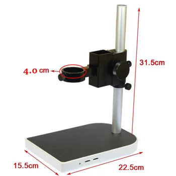 40 мм Большой Регулируемый стерео Цифровой промышленный Лабораторный объектив для микроскопа Настольная подставка с двойным кольцом