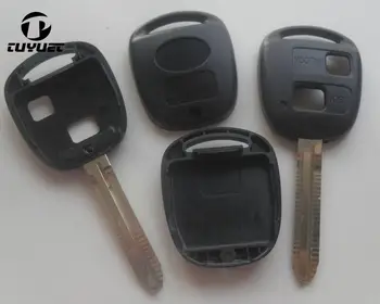 50 шт. сменных заготовок для автомобильного брелка Toyota 2 кнопки дистанционного ключа с крышкой для ключей Toy43