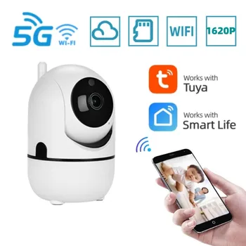 5G WiFi Камера 1620P WiFi PTZ IP-камера Беспроводная WiFi Камера Наблюдения Alexa Google Автоматическое Отслеживание IP-камеры Безопасности в помещении
