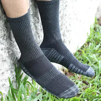 6 Пар спортивных носков, Дышащие теплые носки для защиты ног, Утолщенные теплые носки средней длины, Рабочие носки для улицы Для женщин и мужчин