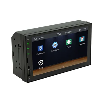 7-дюймовый Автомобильный сенсорный экран Проводной CarPlay Android Auto Автомобильное Портативное радио Bluetooth MP5 FM-приемник Аудио