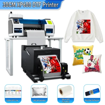 DTF Принтер A3 DTF Принтер для переноса DTF DTF рулонный пленочный принтер DTF для Печати футболок на ПЭТ-пленке Печатная машина для футболок A3 DTF Принтер
