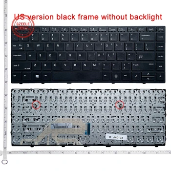 GZEELE новая клавиатура для ноутбука HP ZHAN 66 Pro G1, английская клавиатура с рамкой, черная без подсветки