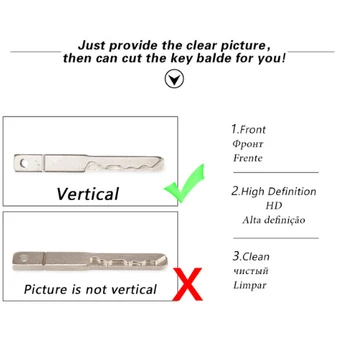 KEYYOU для резки Cut Key Blade Service CNC - Отправьте четкое изображение лезвия для резки (необходимо заказать услуги по резке автомобильных ключей)