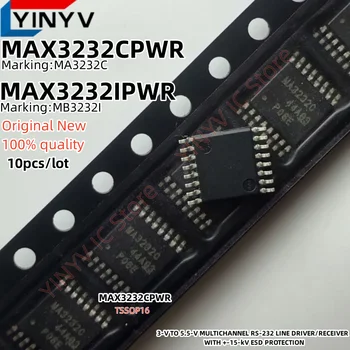 MAX3232CPWR MA3232C MAX3232C TSSOP16 MAX3232IPWR MB3232I MAX3232I От 3 В До 5,5 В MAX3232 МНОГОКАНАЛЬНЫЙ ЛИНЕЙНЫЙ ДРАЙВЕР RS232/ПРИЕМНИК MAX3232 Новый