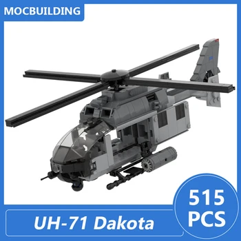 UH-71 Модель вертолета Dakota Moc Строительные блоки Diy Сборка Кирпичей Обучающий дисплей Детские игрушки Детские рождественские подарки 515 шт.