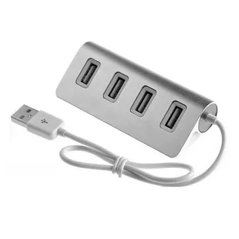 USB-концентратор 2.0 с несколькими 4 портами и адаптером питания для xiaomi macbook pro air, компьютер, ПК, аксессуары для ноутбуков adaptador USB 4 hab
