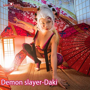 UWOWO Daki Косплей Аниме Demon Slayer Косплеи Kimetsu no Yaiba Daki/Даки Ойран Косплей Костюм