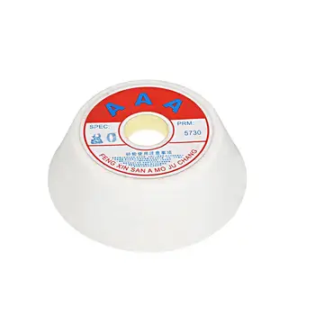 uxcell 1шт 60 гр. 80 гр. 4-дюймовый шлифовальный круг с расширяющейся чашкой из оксида алюминия, Керамический инструмент для поверхностного шлифования Белый Розовый