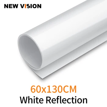 Белый фон для фотосъемки 60x130 см 24 * 51 дюйм, бумага с матовым отражением, ПВХ Виниловый бесшовный фон, бесшовный водонепроницаемый
