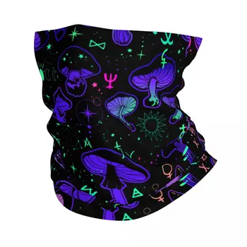 Волшебная разноцветная грибная бандана, шейный платок с принтом, Балаклавы, шарф, головные уборы, Спорт на открытом воздухе для мужчин, женщин, взрослых, дышащий