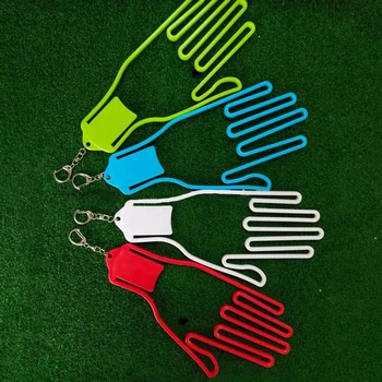 , держатель для перчаток для гольфа, Спортивный инструмент для игроков в гольф, Пластиковая стойка, сушилка, вешалка, носилки, аксессуары для формовки, Пластик с металлическими баксами