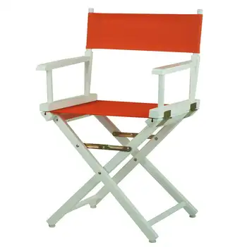 Директорское кресло в белой раме-Оранжевое Полотняное Фанерное кресло, розовое кресло для зала ожидания, Милое кресло-сумка, Напольные стулья, Бутаки