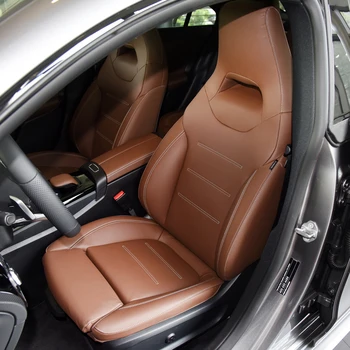 Для Mercedes Benz CLA X118 2019 2020 2021 2022 2023 2024 Изготовленные На Заказ Чехлы Для автомобильных сидений из Искусственной кожи Комплект Защитных Аксессуаров для Интерьера
