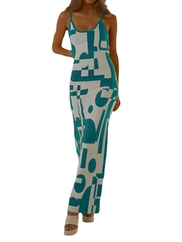Женское Элегантное Трикотажное платье Макси в рубчик с V-образным вырезом и Глубоким вырезом на спине 2023 - Slim Fit Sweater Long Bodycon