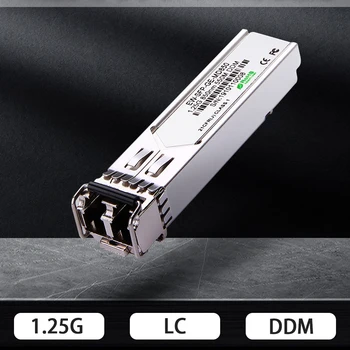 Медный SFP-модуль 1000 Мбит /с, разъем LC DDM 1.25G, многорежимный двухволоконный оптический приемопередатчик с гигабитным коммутатором Cisco/Mikrotik