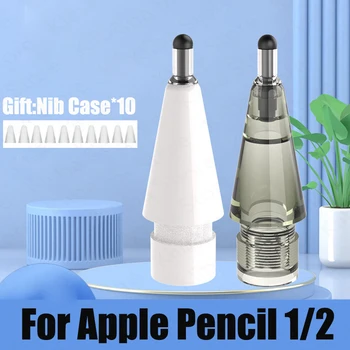 Наконечник для рисования Apple Pencil 2B и 4B, тонкий наконечник и прозрачный наконечник для Apple Pencil 1-го и 2-го поколения, Стилус для iPad