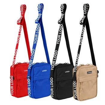 Низкое MOQ Высокое качество, изготовленные на заказ спортивные модные мини-сумки через плечо для мужчин, изготовленная на заказ сумка-мессенджер