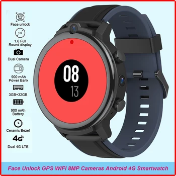 Новые мужские смарт-часы KOSPET Android Full Round 8MP с двумя камерами GPS 4G Телефонные часы Smartwatch для бизнеса Подарок Мужу бойфренду