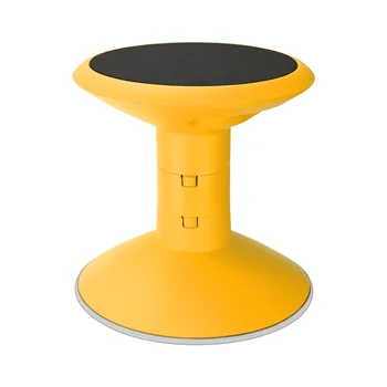 Пластиковый стул Storex, регулируемая высота сиденья без спинки 12-18 дюймов, желтый