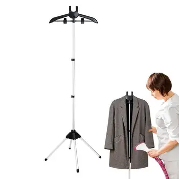 Регулируемая Стойка для отпаривания одежды, Телескопическая вертикальная стойка для подвешивания и глажки тканей, ручной кронштейн для паровой глажки
