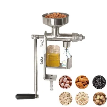 Ручная Маслопресс-машина из нержавеющей стали, экстрактор масла для арахиса, семян Орехов, машина для извлечения масла, машина для вливания масла