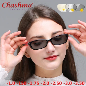 Солнцезащитные очки для близорукости с Фотохромной отделкой, Женские Очки для Близорукости в Оправе с цветными линзами, Солнцезащитные очки для близорукости -1.0 -1.5 -1.75