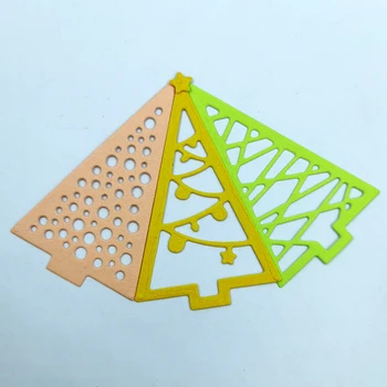 Три дерева Металлические штампы для резки, Папки для тиснения в стиле Скрапбукинг Для изготовления открыток, прозрачные штампы и тонкая форма для высечки