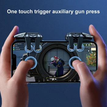 Триггер мобильной игры для телефона PUBG, игровой контроллер, джойстик из сплава, джойстик для прицельной стрельбы, клавиша L1R1 для мобильного телефона
