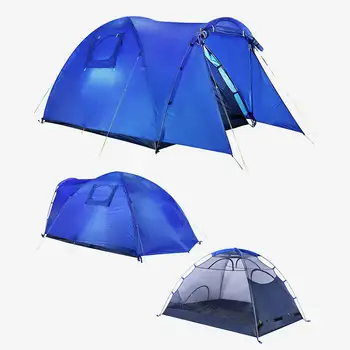 Хорошее качество автоматической всплывающей наружной водонепроницаемой портативной складной двухслойной кемпинговой палатки на 6 человек