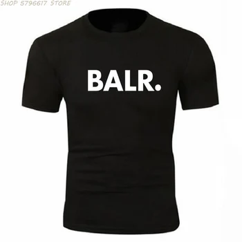 2021 Новая мужская футболка высокого качества BALR, брендовая футболка из 100% хлопка с принтом, круглый вырез, короткий рукав, крутая мужская одежда