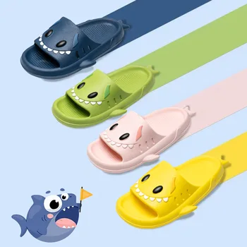 2023 Новые женские нескользящие сандалии и тапочки для ванной EVA Shark
