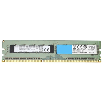 8 ГБ Оперативной памяти 2RX8 1,35 В DDR3 PC3L-12800E 1600 МГц 240 Pin ECC Небуферизованная оперативная память Для Серверной рабочей станции