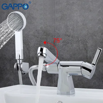 GAPPO Смеситель для ванны, душа, ванной комнаты, смесители для душа, настенный смеситель для душа, Латунный смеситель для ванны, раковины, водопадный кран GA1204