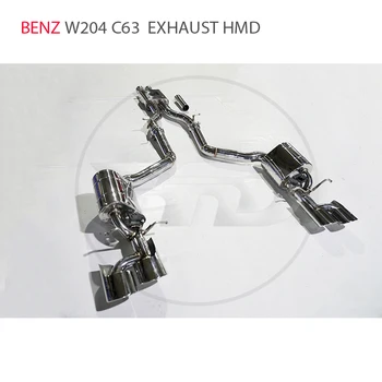 HMD Выпускной Коллектор из Нержавеющей Стали Downpipe для Mercedes Benz W204 C63 Автоматическая Модификация Электронного Клапана