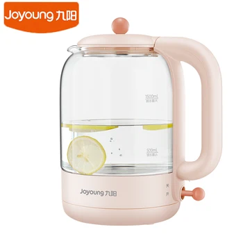 Joyoung K15FD-W151 Электрический чайник из Прозрачного Стекла, Сохраняющий здоровье, Бытовой чайник для чая мощностью 1500 Вт, бойлер для воды для дома