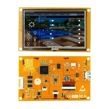 SCBRHMI 4,3-дюймовый ЖК-TFT-дисплей HMI Модуль Интеллектуальной серии RGB 65K Цветная Резистивная Сенсорная панель без Корпуса