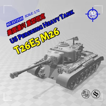 SSMODEL 72520 V1.7 1/72 Комплект моделей из смолы с 3D-принтом US T26E5 M26 Pershing Heavy Tank
