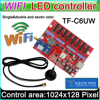 TF-C6UW wifi светодиодная карта управления, модуль p10 ***, одно- и двухцветные светодиодные вывески, обычная карта управления светодиодным дисплеем p10