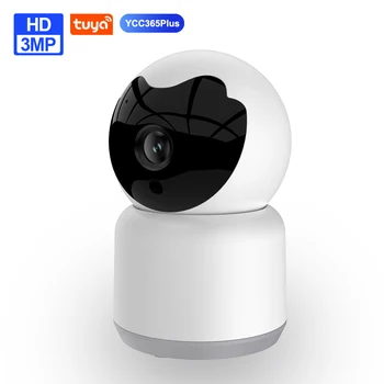 Tuya Wifi IP-Камера 3MP HD Домашняя Безопасность Камера Видеонаблюдения с Автоматическим Отслеживанием ИК Ночного Видения Smart Baby Monitor Ycc365Plus