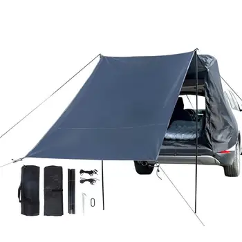 Автомобильная палатка Тень задней двери внедорожника, Тентовая палатка, навес для хэтчбека, тень для внедорожника, микроавтобуса, подходит для кемпинга, путешествий на открытом воздухе, Портативная