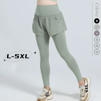 Большие размеры 5XL, спортивные шорты для йоги, леггинсы с высокой талией, шорты для спортзала, быстросохнущие, подтягивающие бедра, леггинсы для бега и фитнеса